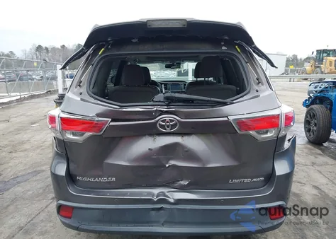 2014 Toyota Highlander Limited Platinum V6 from USA, damaged, VIN 5TDDKRFH4ES008409